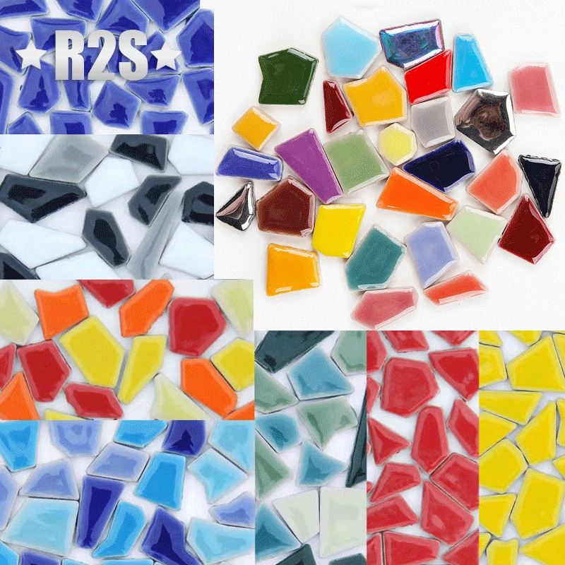 Ceramic Tile Blank - 100g porseleinen mozaïektegels DIY ambachtelijke keramische