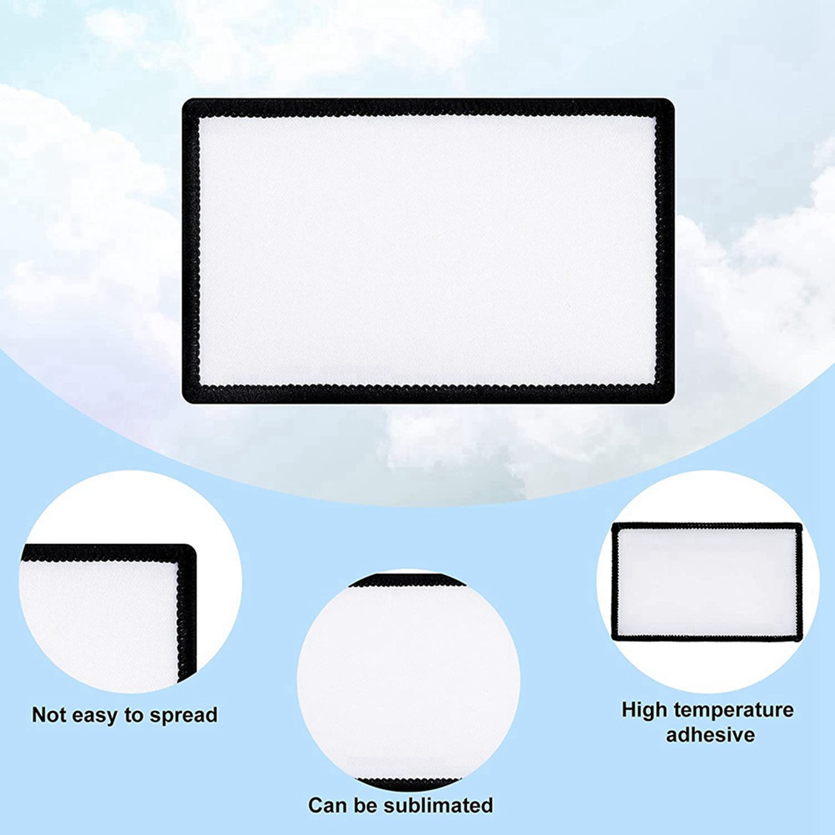Hat Sublimation Blank - 42 stuks sublimatiepatches blanco stof strijken