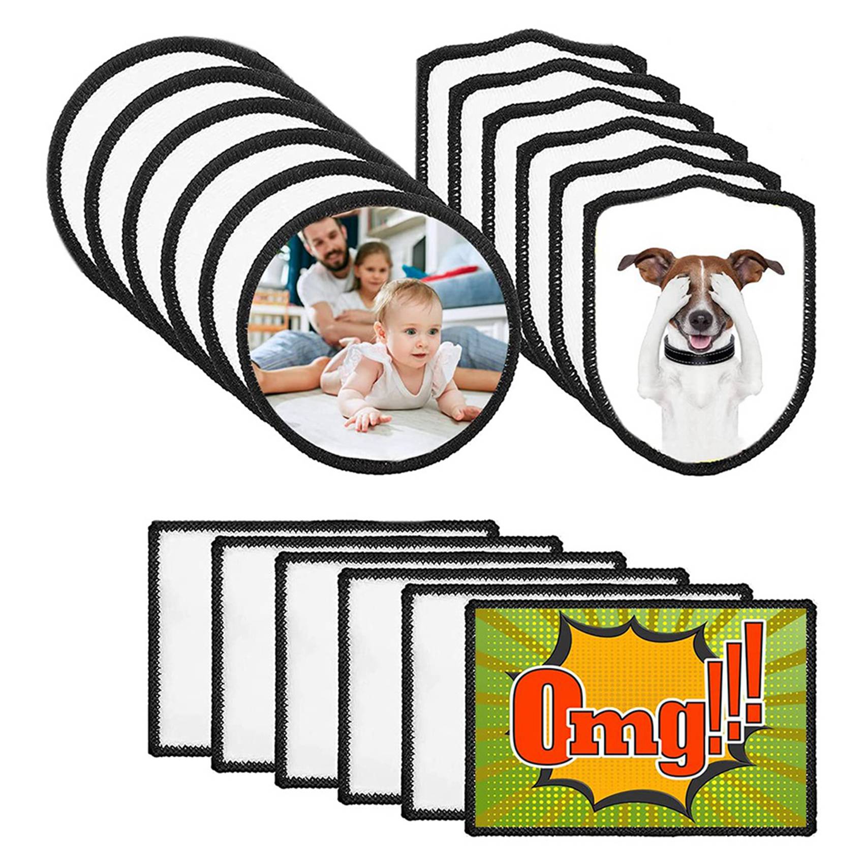 Hat Sublimation Blank - 48 stuks sublimatie patch blanks stof