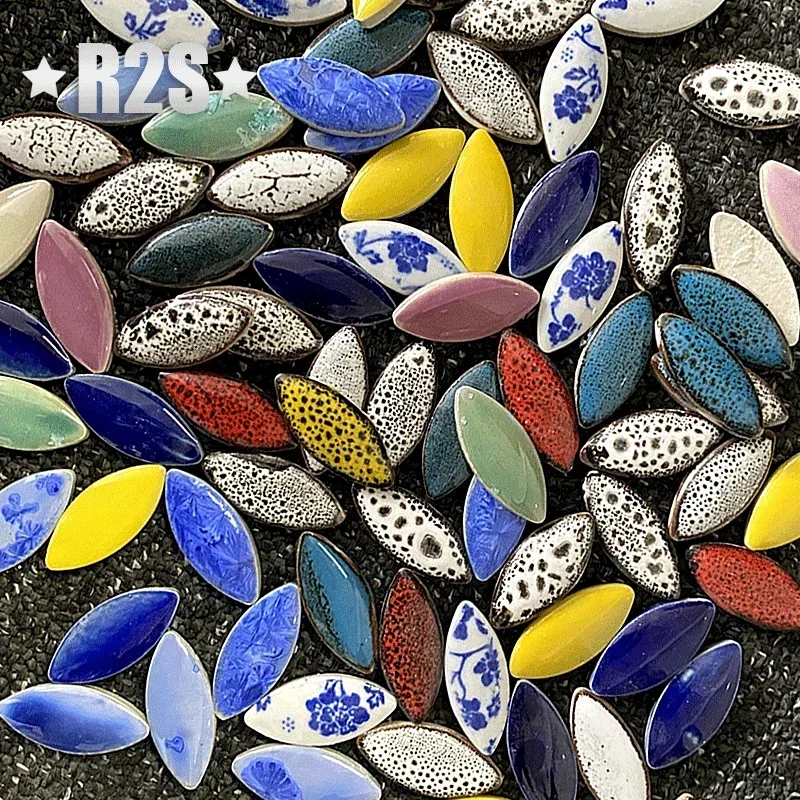 Ceramic Tile Blank - 100g Mix kleur Onregelmatige Keramische Mozaïektegels