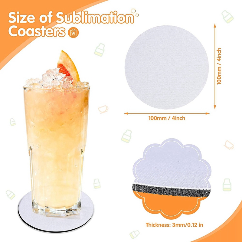 Sublimatie Blanko Onderzetters - Coaster Sublimation Blank recensie en prijs