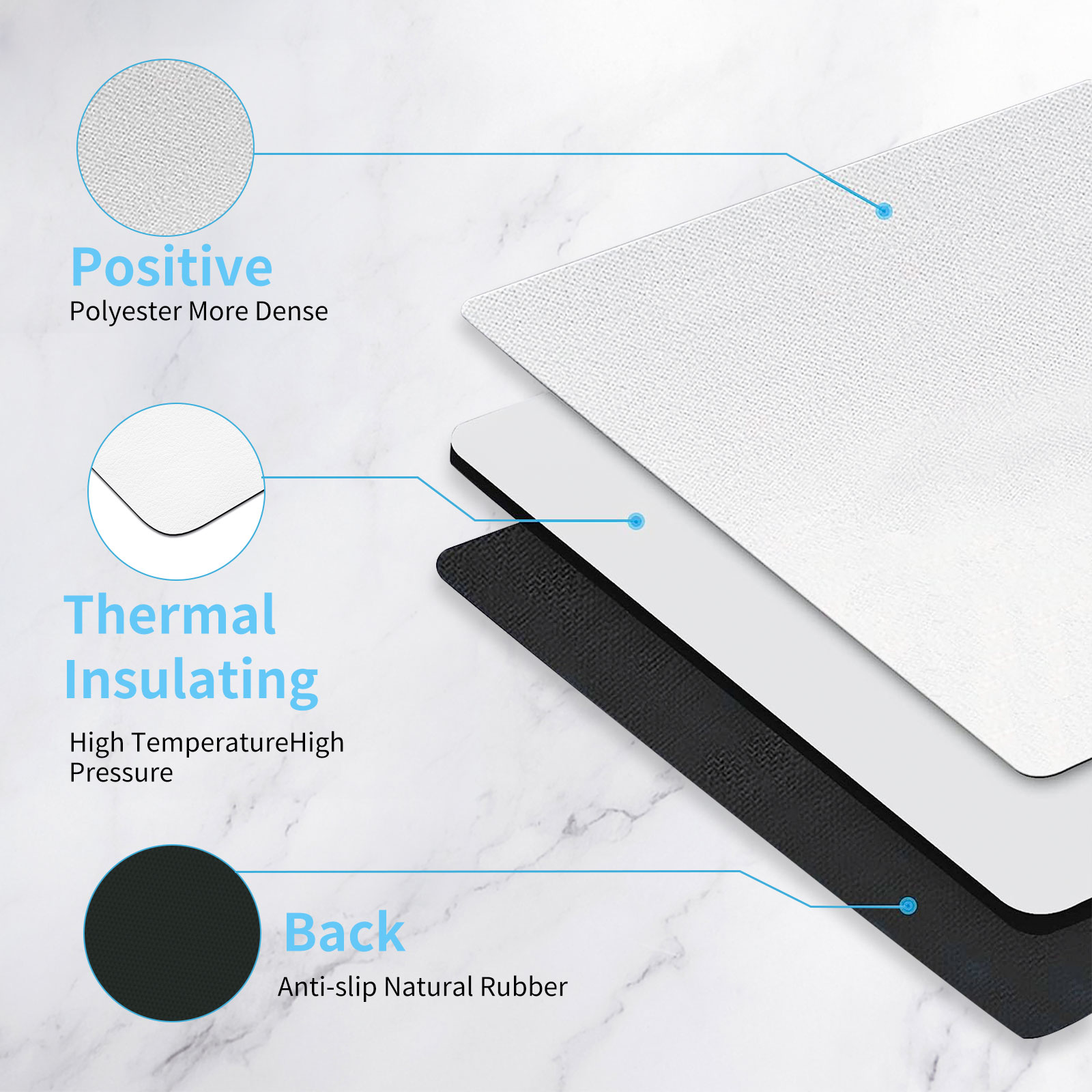8 stuks sublimatie muismat bla - Mouse Pad Blank Sublimation recensie en prijs