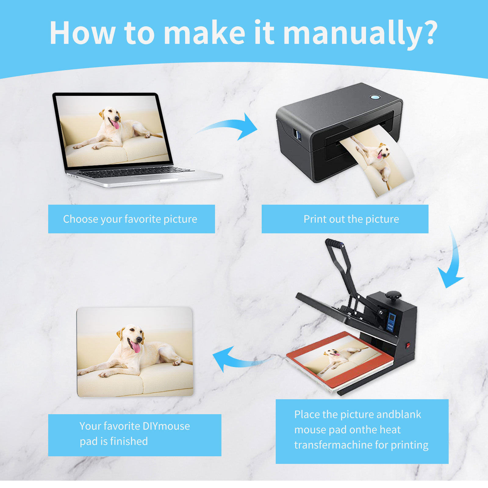 8 stuks sublimatie muismat bla - Mouse Pad Blank Sublimation recensie en prijs