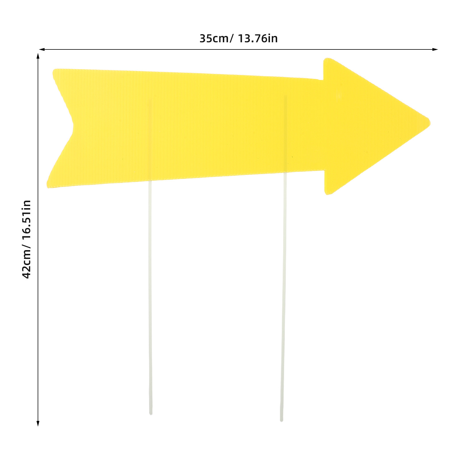 10 stuks lege gele pijl-borden - Yard Sign Blank recensie en prijs